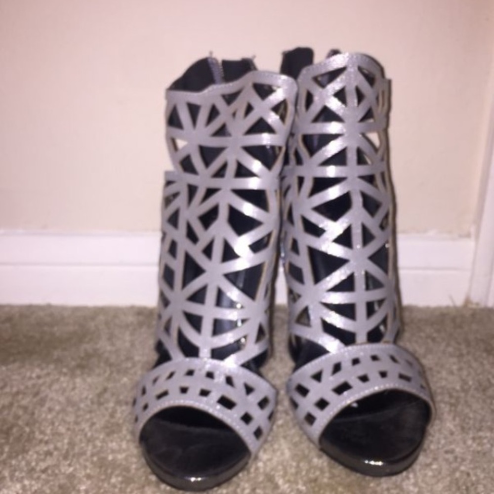 Glee Silver Stiletto Heels